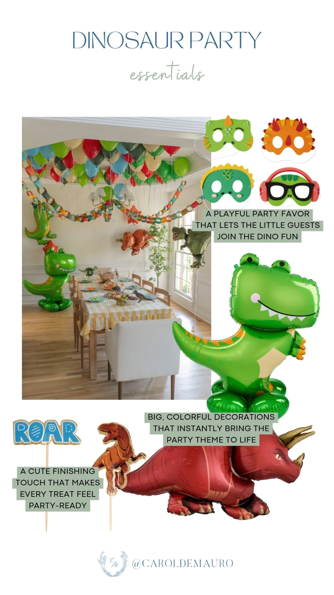 dinosaur party, kids party, inflatable dinosaurs, dino masks, party decor, kids birthday, jurassic park, jurassic world, party finds

#LTKHome