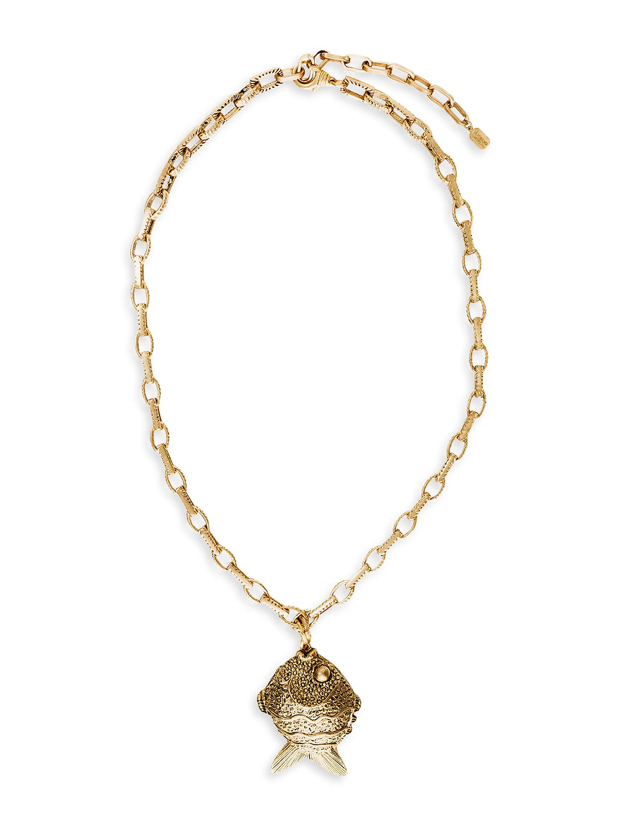 Elizabeth Cole Seana 24K-Gold-Plated Pendant Necklace | Saks Fifth Avenue | Saks Fifth Avenue