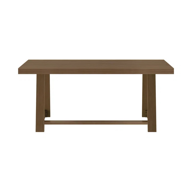 Linzy 72.25'' Pine Solid Wood Dining Table | Wayfair North America
