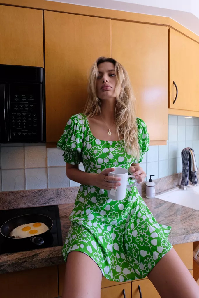 Faithfull The Brand La Barben Floral Mini Dress | Urban Outfitters (US and RoW)