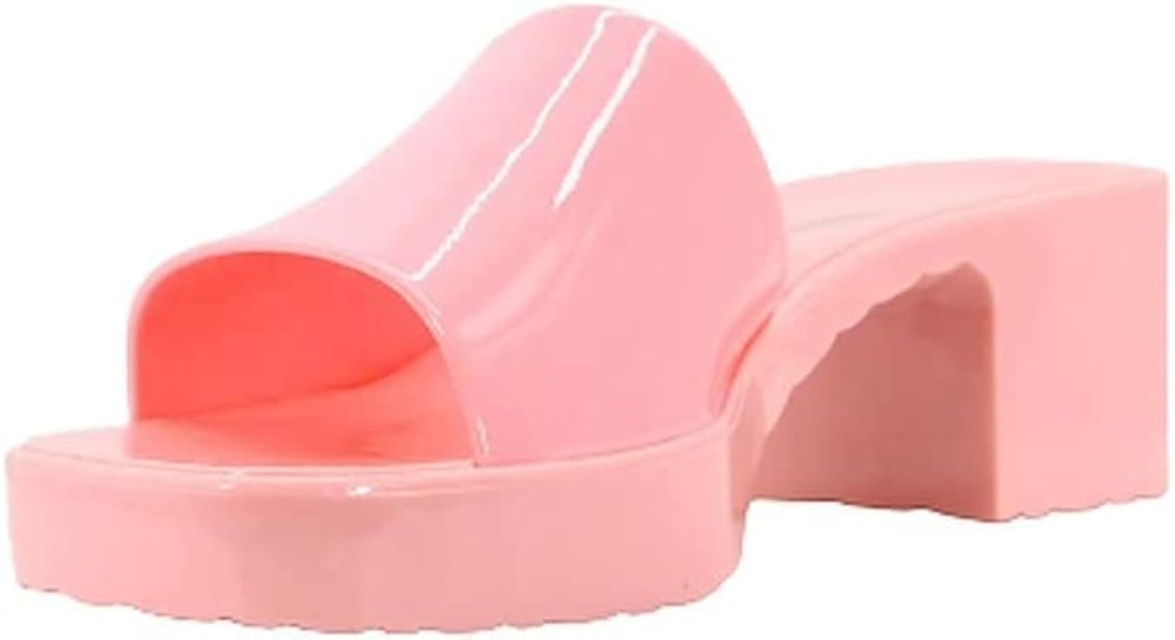 BAMBOO Jelly Chunky Block Heel Sandals | Amazon (US)