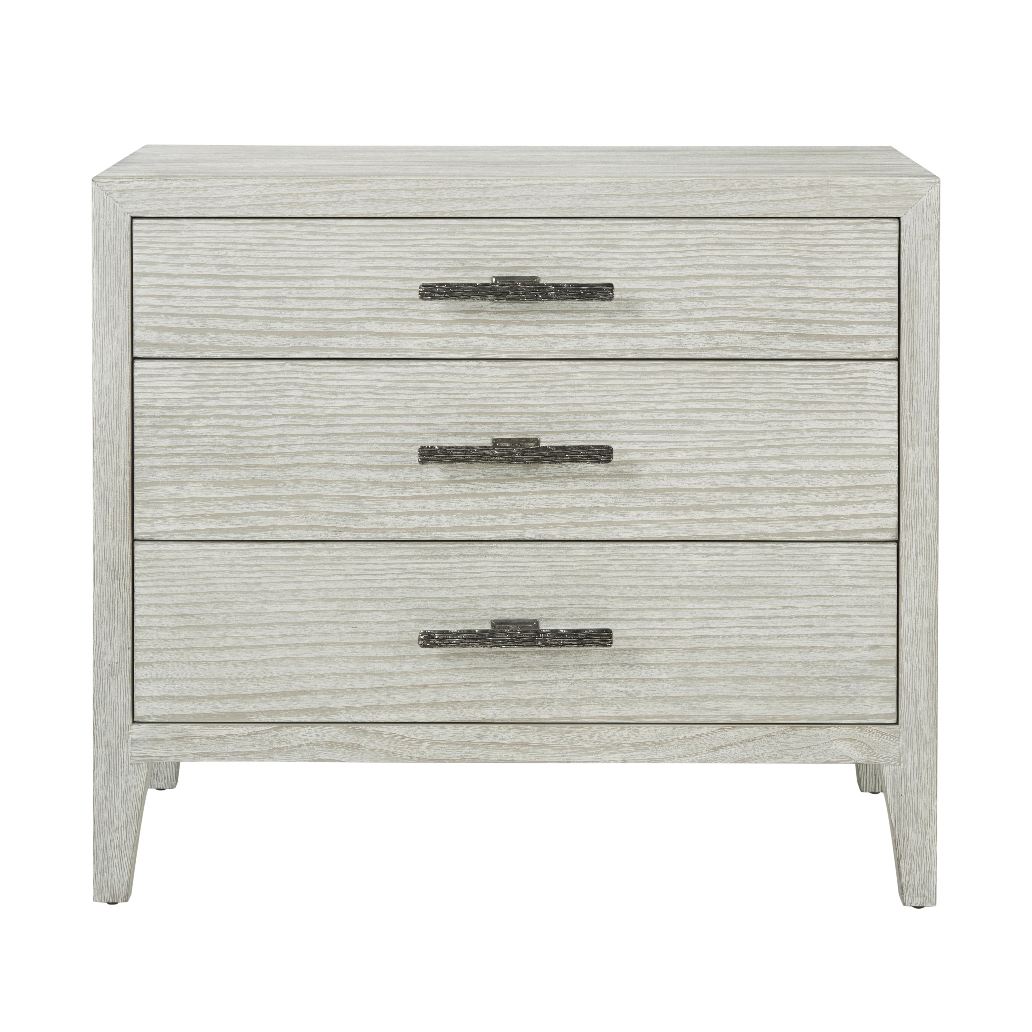 Theodore Alexander Breeze 3 - Drawer Solid Wood Nightstand in Sea Salt | Wayfair | Wayfair North America