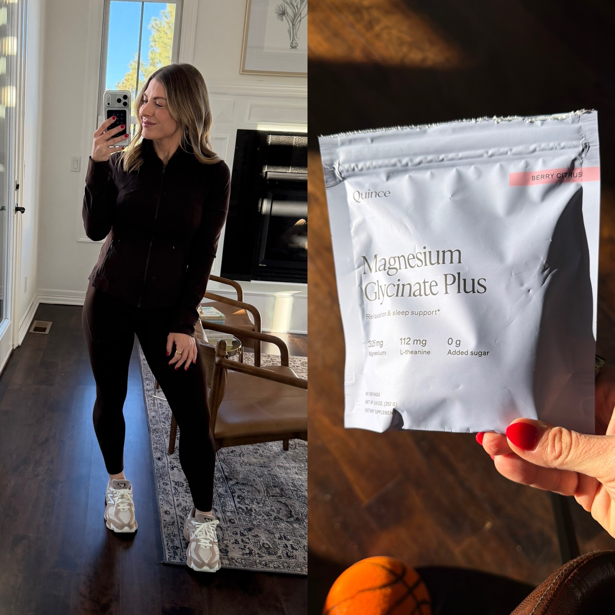 Two Quince favorites I've been loving lately 👇
☑️ Magnesium Glycinate Plus — I've been having cramping after my longer runs, and magnesium is great for relaxation, cramping, and tightness. This one also has L-theanine which helps calm an anxious mind — so you're getting brain AND body benefits. Mamas, raise your hand if you're always running your to-do list at night 🙋🏼‍♀️
☑️ This activewear set — Honestly amazinggg. The quality is so good and I'm definitely ordering more. Wearing S 25" in bottoms, M in top.
Quince makes it easy to get high-quality staples without the crazy price tag ✨

#QuincePartner @onequince


#LTKfitnessgoals #LTKmorningroutine #LTKmomlife
