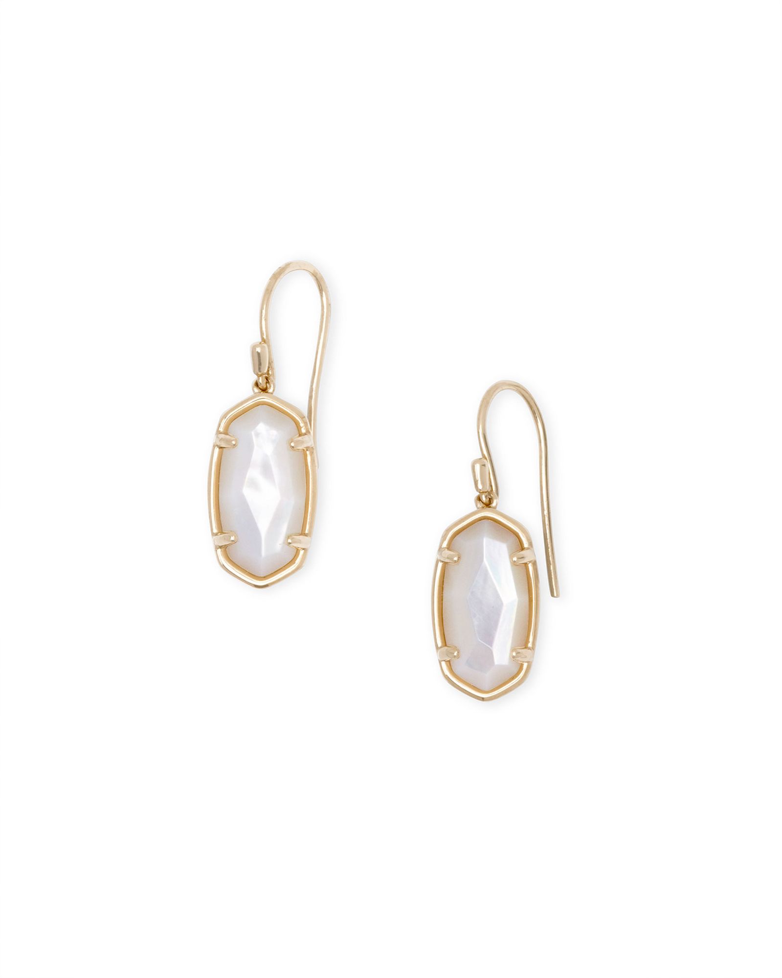 Lee 18k Gold Vermeil Drop Earrings in Ivory Mother-of-Pearl | Kendra Scott