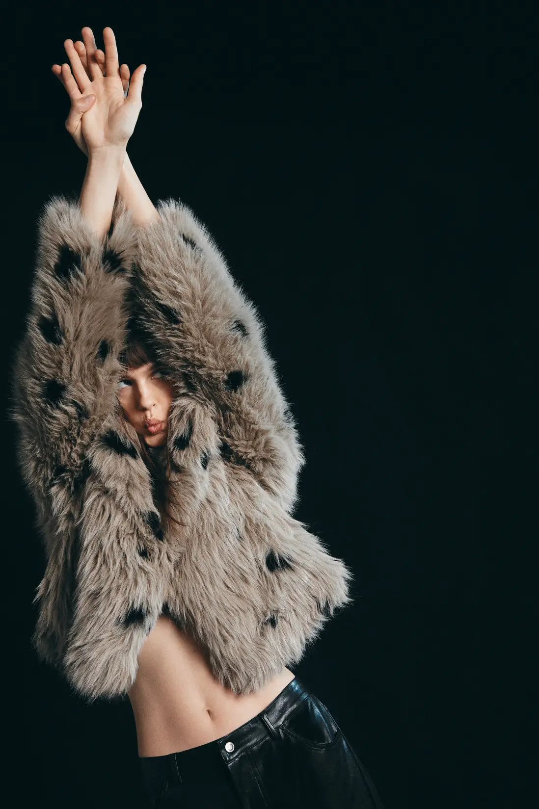 Cropped Collared Faux Fur Coat | Nasty Gal US