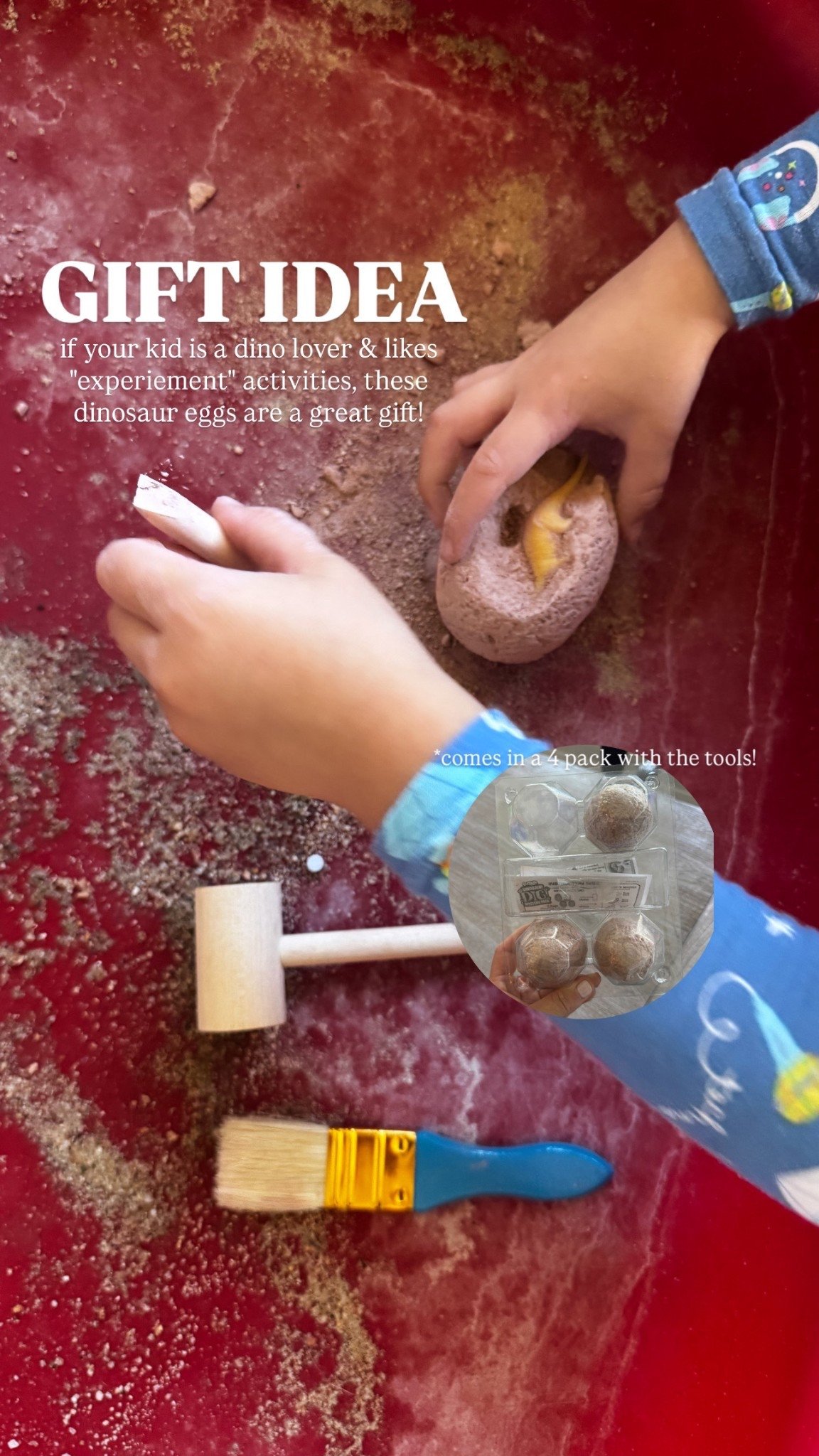 Gift idea for dinosaur lovers who also love dirt! #gift #gifts #giftidea #giftsforboys #giftforbirthdays #fouryearoldgift #giftsforlittlekids #giftforkids #christmasgift #giftguide #dinosaurgift #dinosauregg #digkit #dinosaurdigkit #dinoegg

#LTKFamily #LTKFindsUnder50 #LTKKids