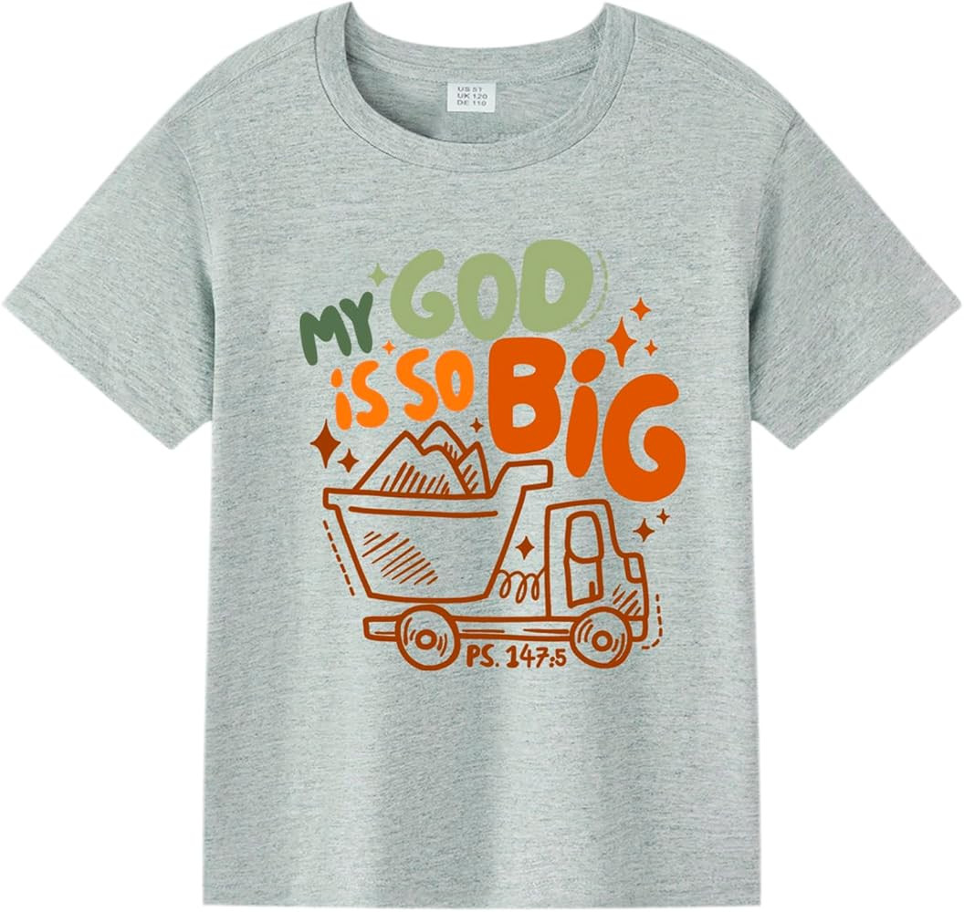 Kids Christian Shirt Toddler Created with a Purpose Shirt Boys Girls Bible Verse Religious Clothe... | Amazon (US)