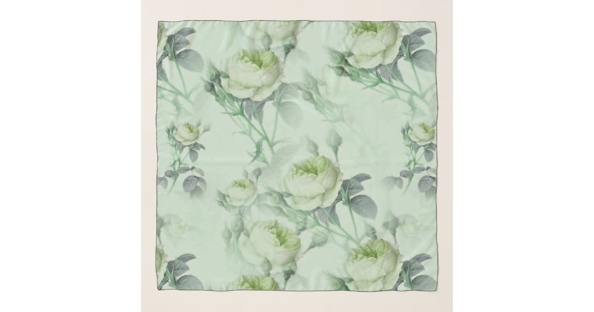 Beautiful Vintage Floral Scarf | Zazzle | Zazzle