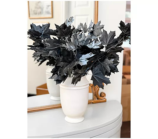 Simply Stunning S/5 Real Touch 30" Maple Leaf Picks by Janine Graff | QVC