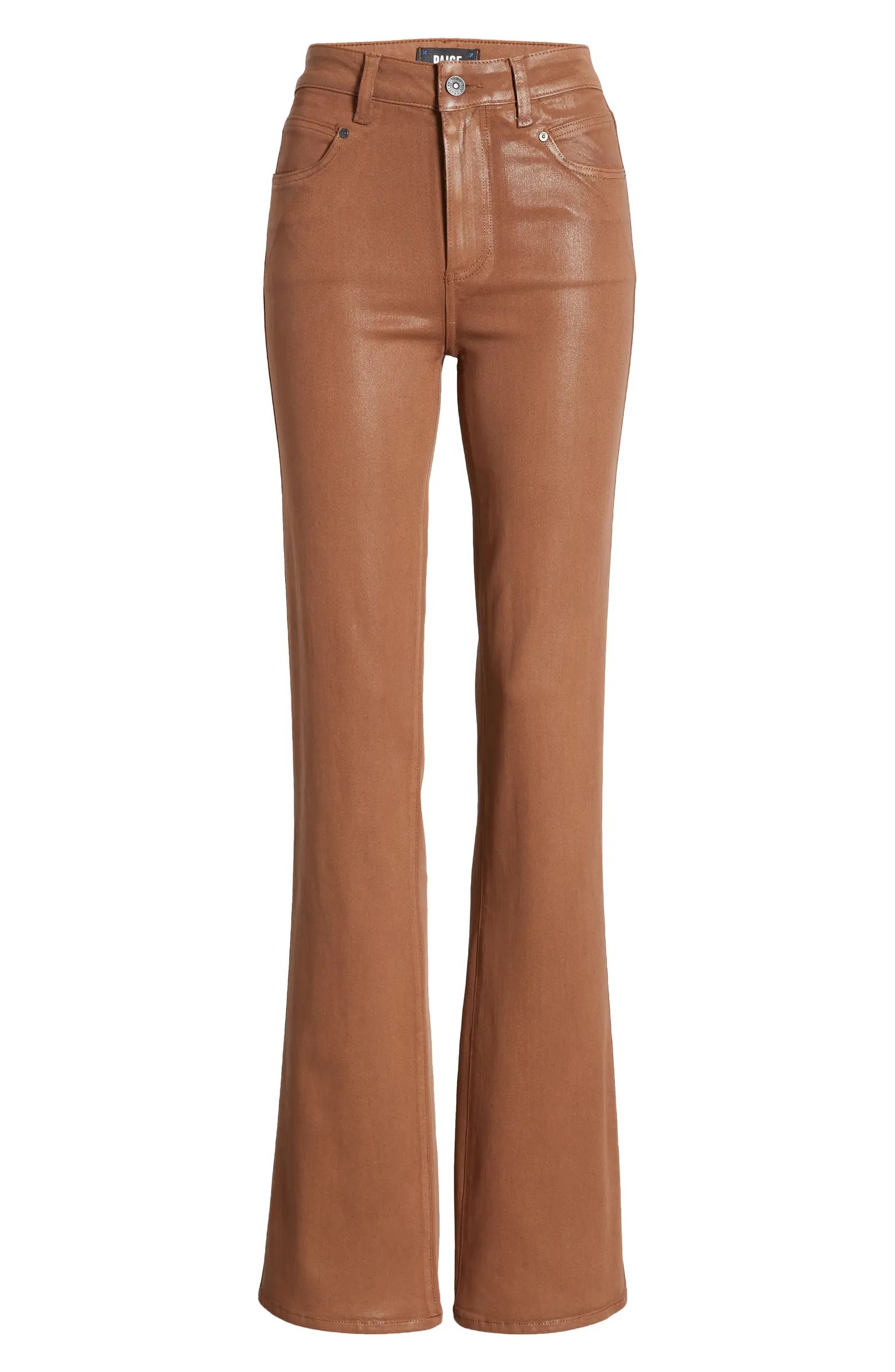 Laurel Canyon Coated High Waist Flare Jeans | Nordstrom