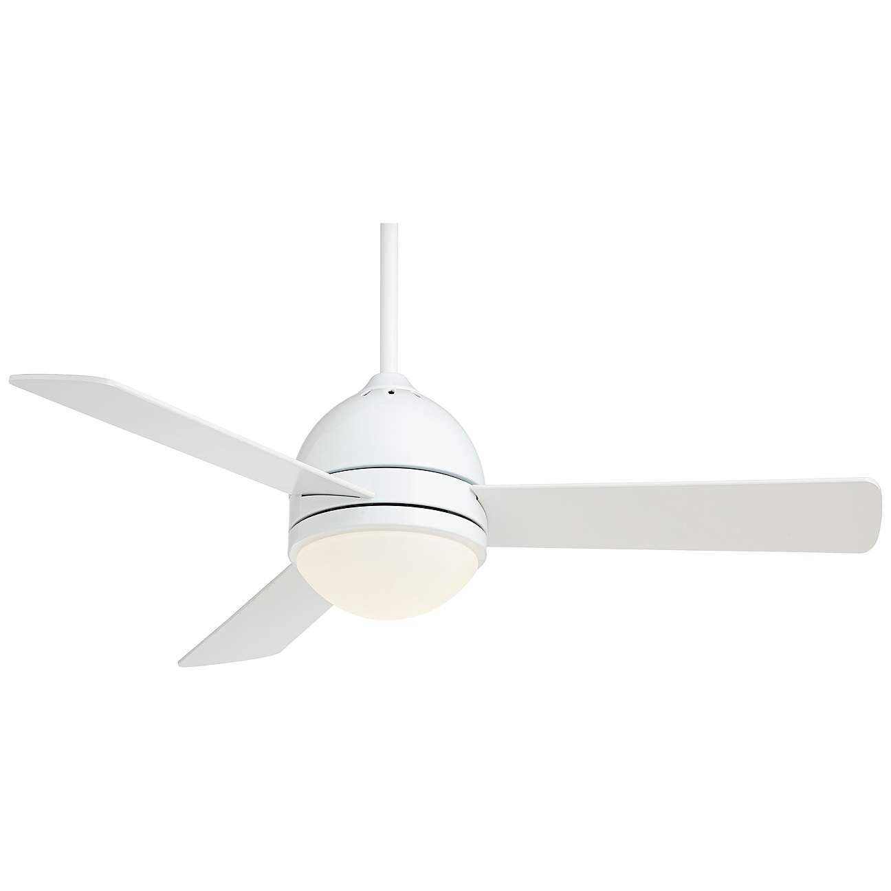 44" Casa Vieja Trifecta White LED Modern Ceiling Fan with Remote | Lamps Plus