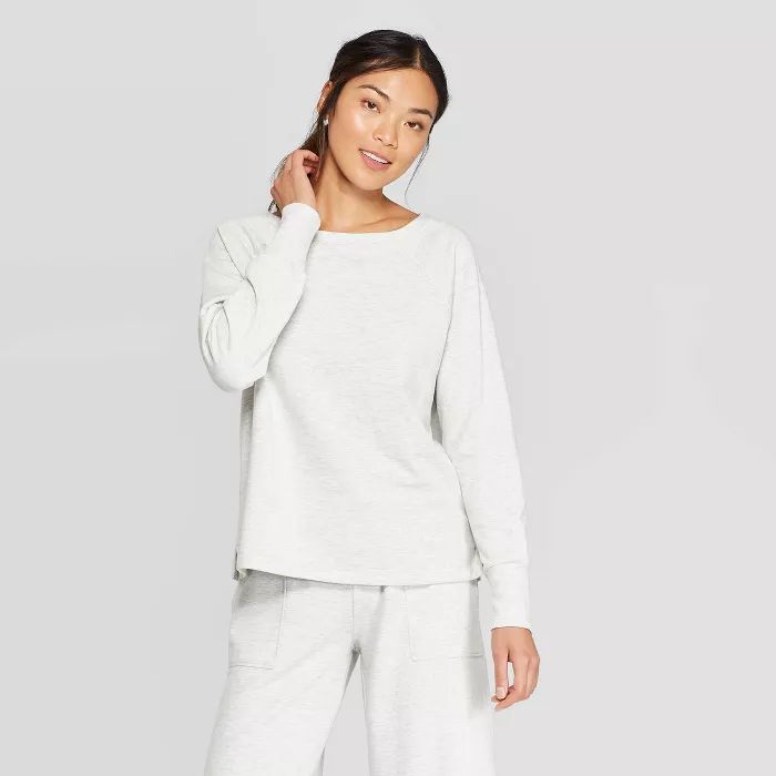 Women's Beautifully Soft Fleece Lounge Sweatshirt - Stars Above™ | Target