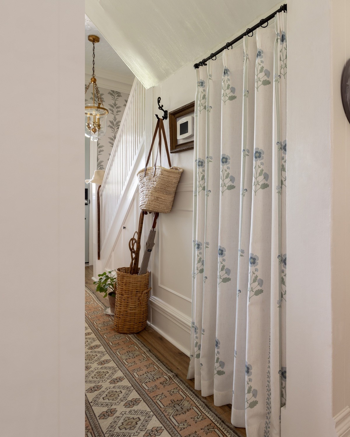 Pattern-filled front hall with English country influences. CREEKLINEHOUSE for 25% off Three Girls curtains!

#LTKcanada #LTKhome #LTKsale