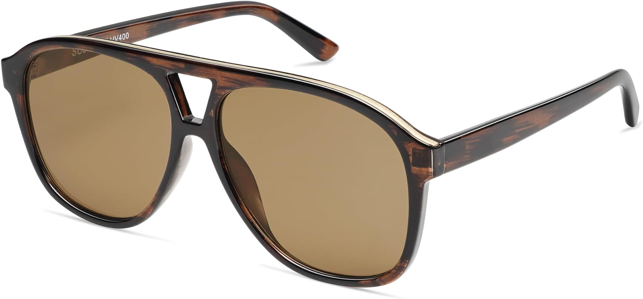 SOJOS Retro Trendy Aviator Sunglasses for Women Men Classic Vintage UV400 Aviators SJ2315 | Amazon (US)
