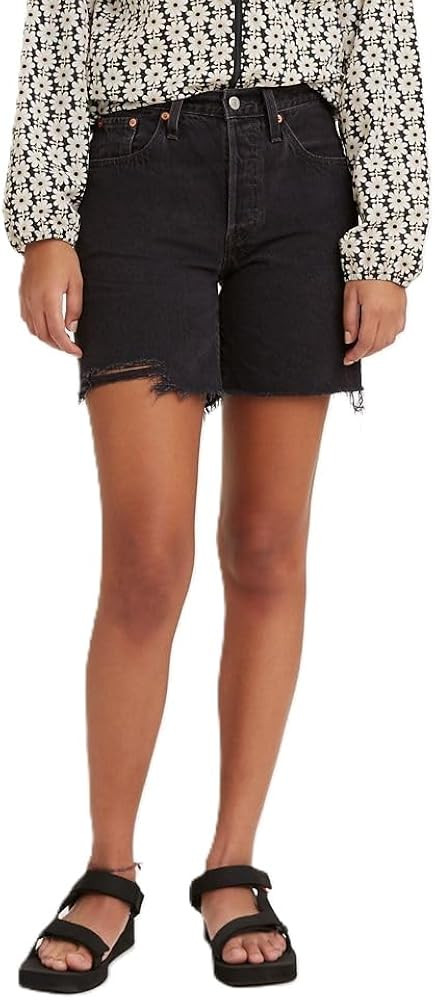 Levi's Women's Premium 501 Mid Thigh Short | Amazon (US)