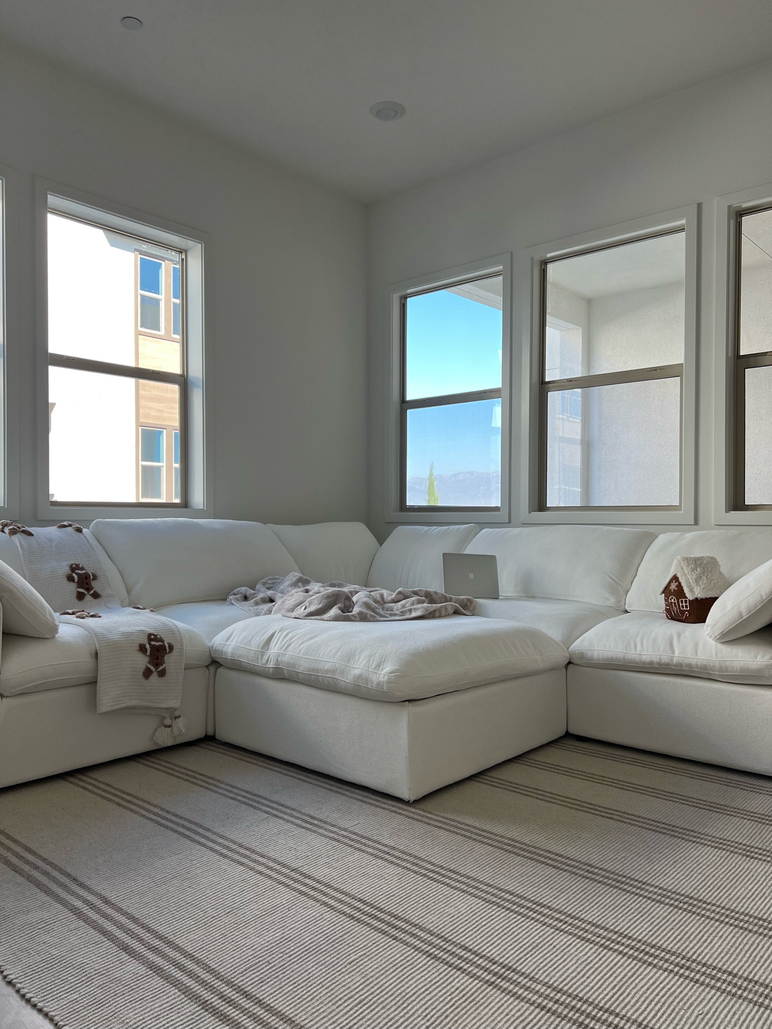 my cloud couch dupe &amp; living room rug linked here !!! 🤍 

#LTKSaleAlert #LTKCyberWeek #LTKHome