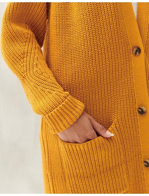 Traveling Rib Long Cardigan | Lucky Brand