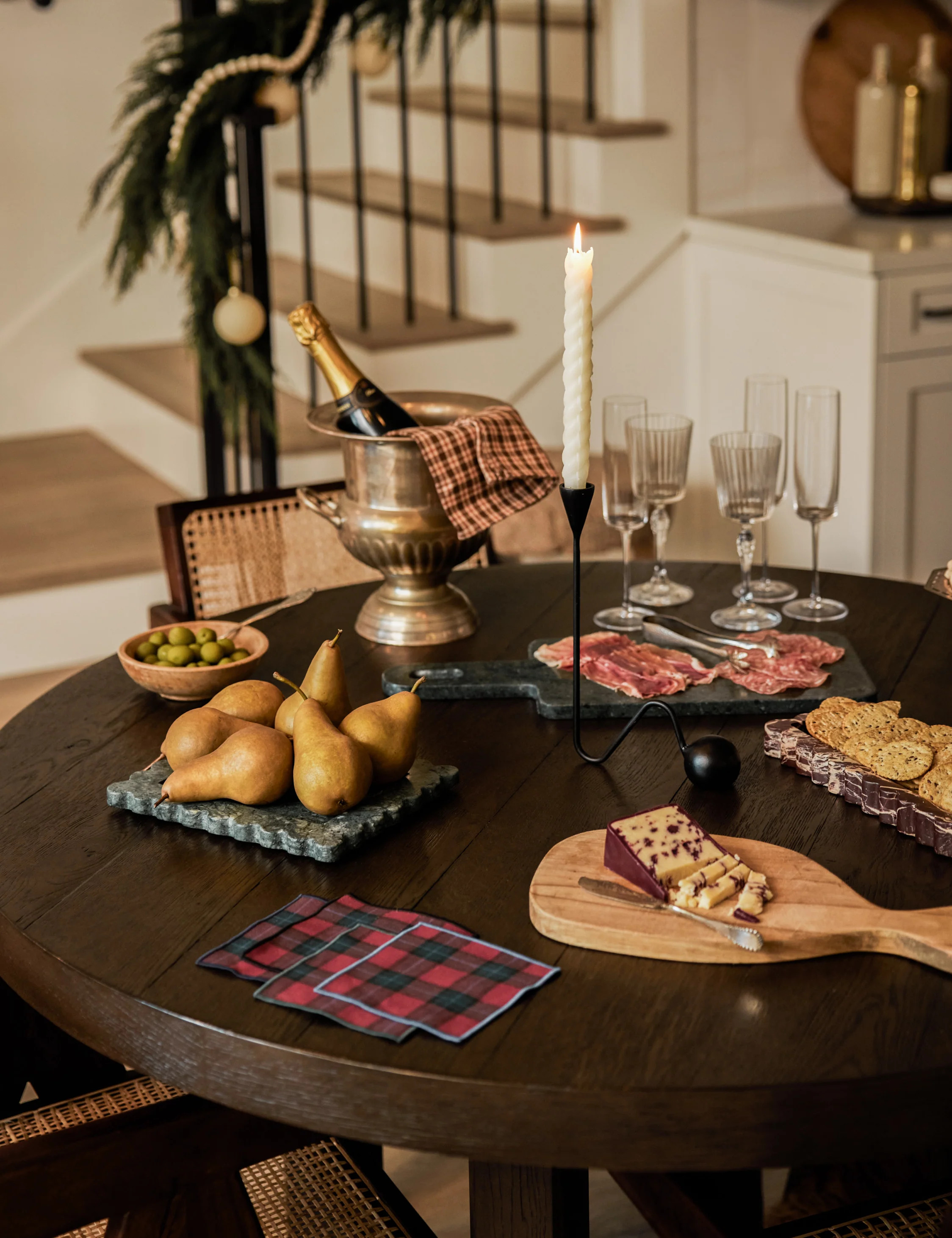 Jubilee Plaid Cocktail Napkins (Set of 4) | Lulu and Georgia 