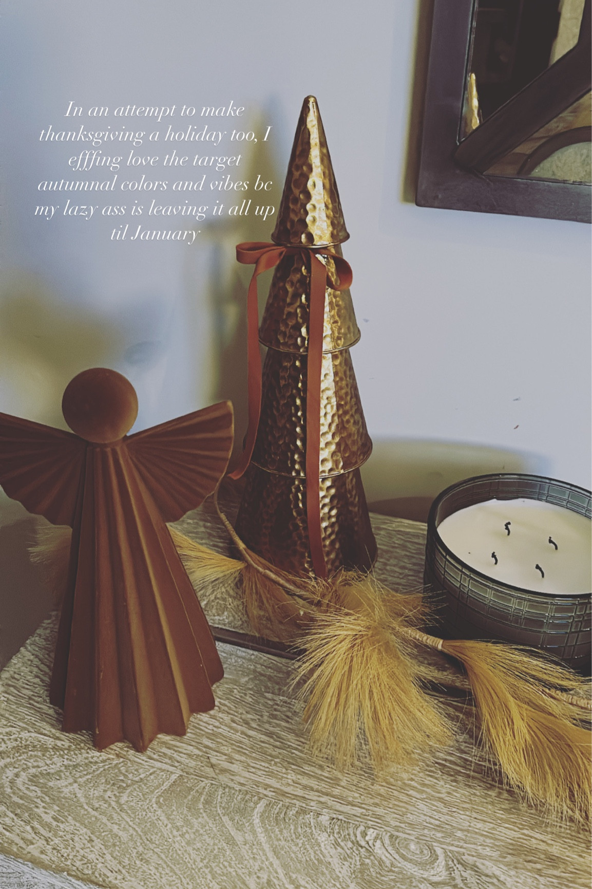 Killing two birds with one stone and keeping all the autumnal holiday colors up til January. Gobble gobble THEN Christmas 🎄 

#LTKSeasonal #LTKHoliday #LTKHolidaySale