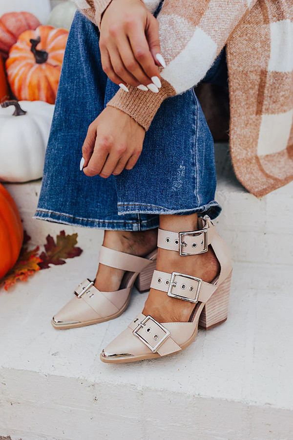 The Charlotte Faux Leather Heel | Impressions Online Boutique