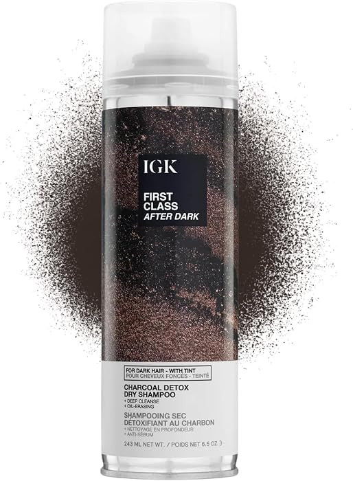 IGK First Class After Dark Charcoal Dry Shampoo for Dark & Brunette Hair | Amazon (US)