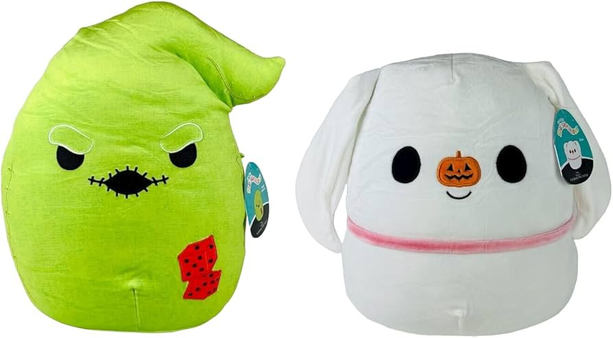 Squishmallows 12'' Oogie and Zero - Nightmare Before Christmas Official Kellytoy Halloween - Cute... | Amazon (US)