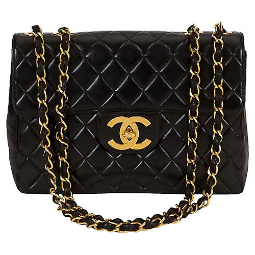 Chanel Black Jumbo Flap Bag | One Kings Lane