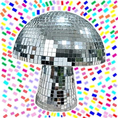 Mushroom Disco Ball for Party, Disco Mirror Reflective Ball, Mirror Disco Ball Mushroom Shape Hom... | Amazon (US)