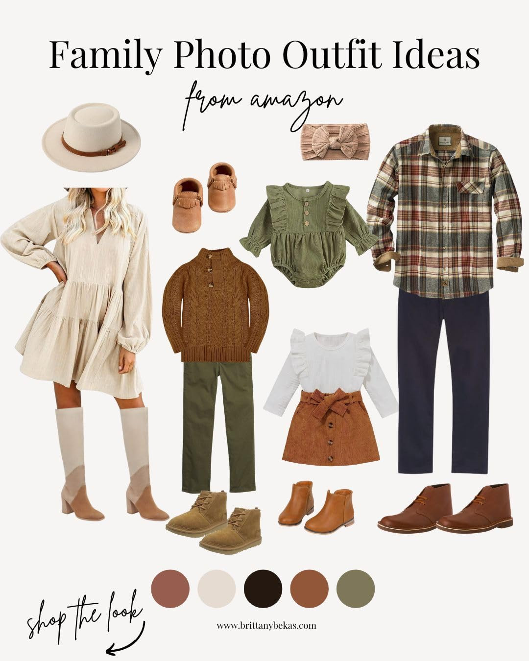This is a great neutral fall family photo outfit for any photo location.

Fall family photo outfi... | Amazon (US)