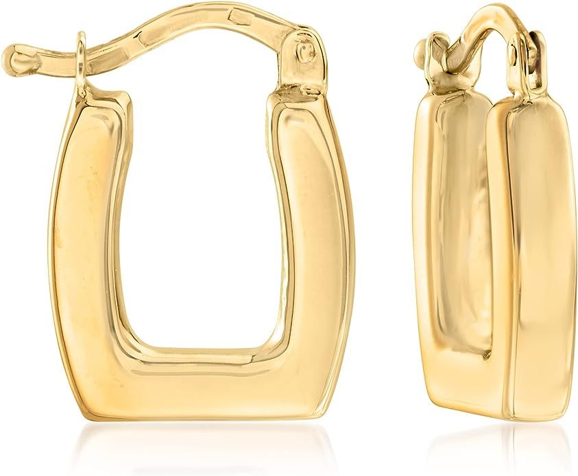 RS Pure by Ross-Simons Italian 14kt Yellow Gold Square Hoop Earrings | Amazon (US)