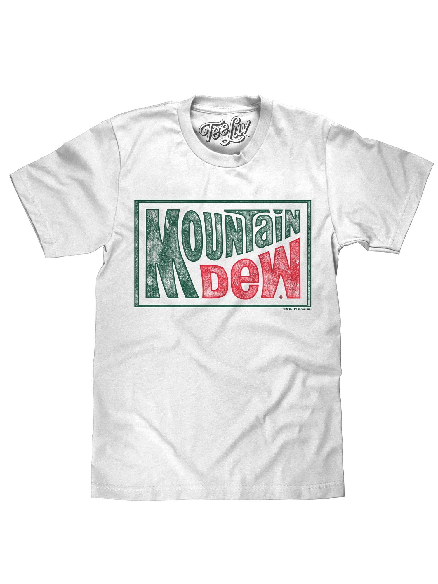 Tee Luv Men's Faded Mountain Dew Logo Shirt (L) - Walmart.com | Walmart (US)