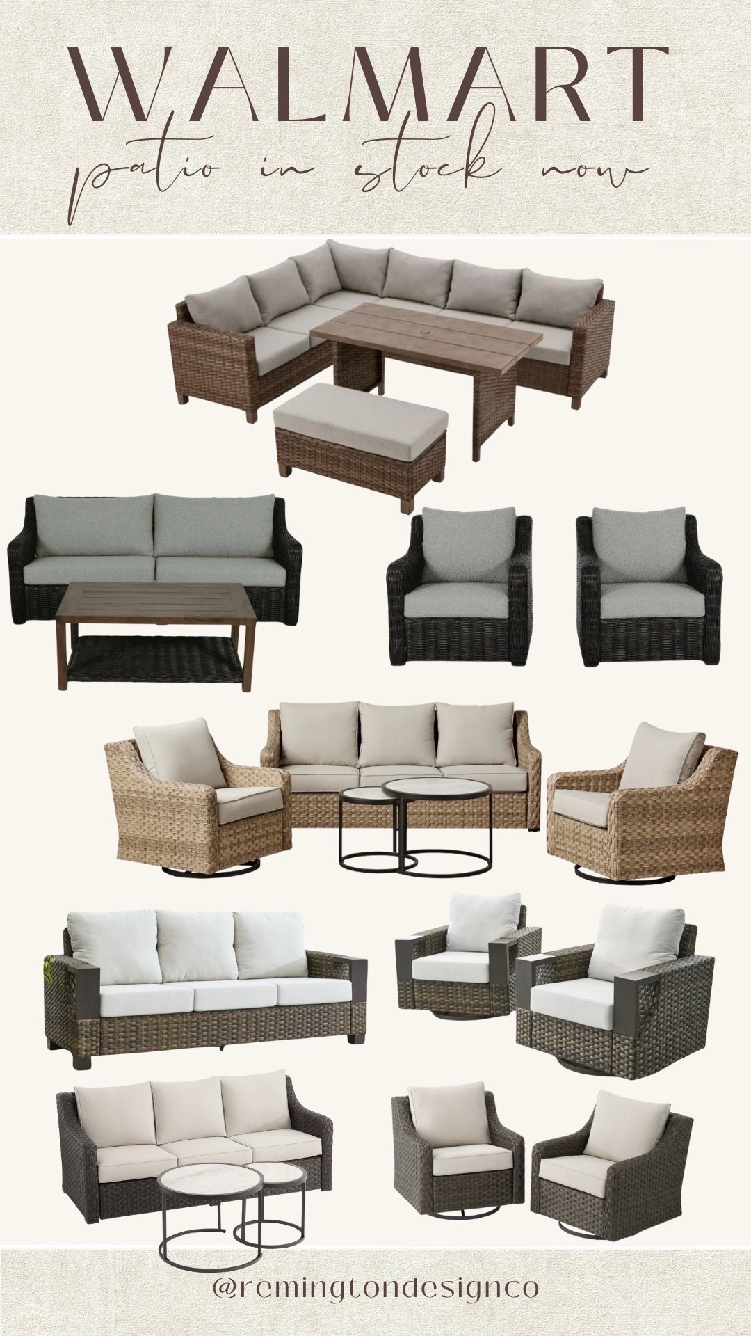Walmart patio furniture in stock! 

#LTKWatchNow #LTKHome #LTKSeasonal