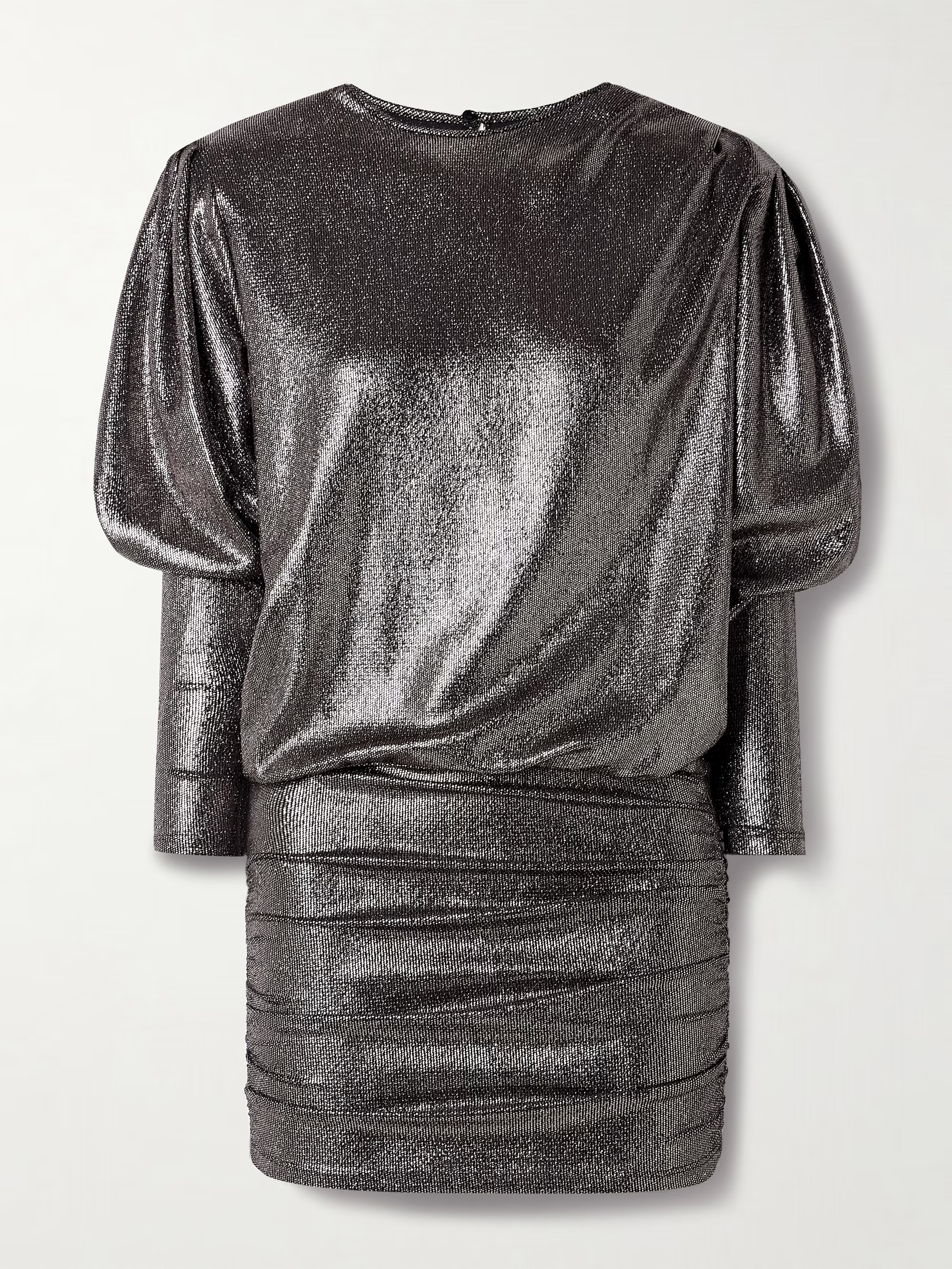 Britany ruched metallic stretch-jersey mini dress | NET-A-PORTER (UK & EU)