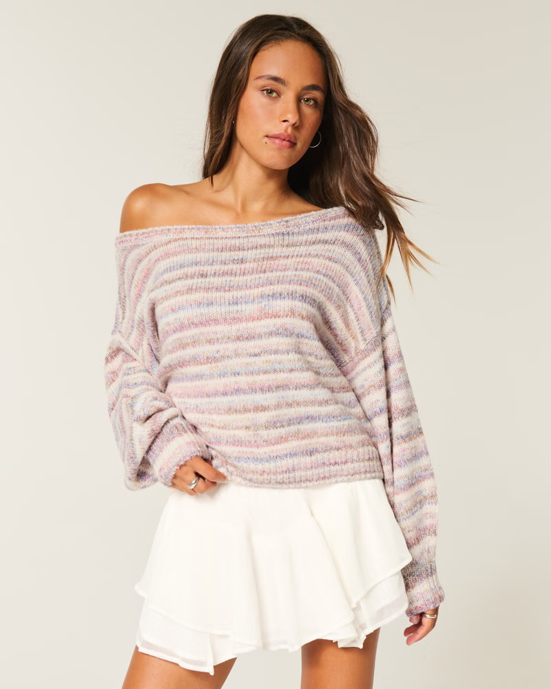 Women's Slouchy Off-the-Shoulder Sweater | Women's Tops | HollisterCo.com | Hollister (US)