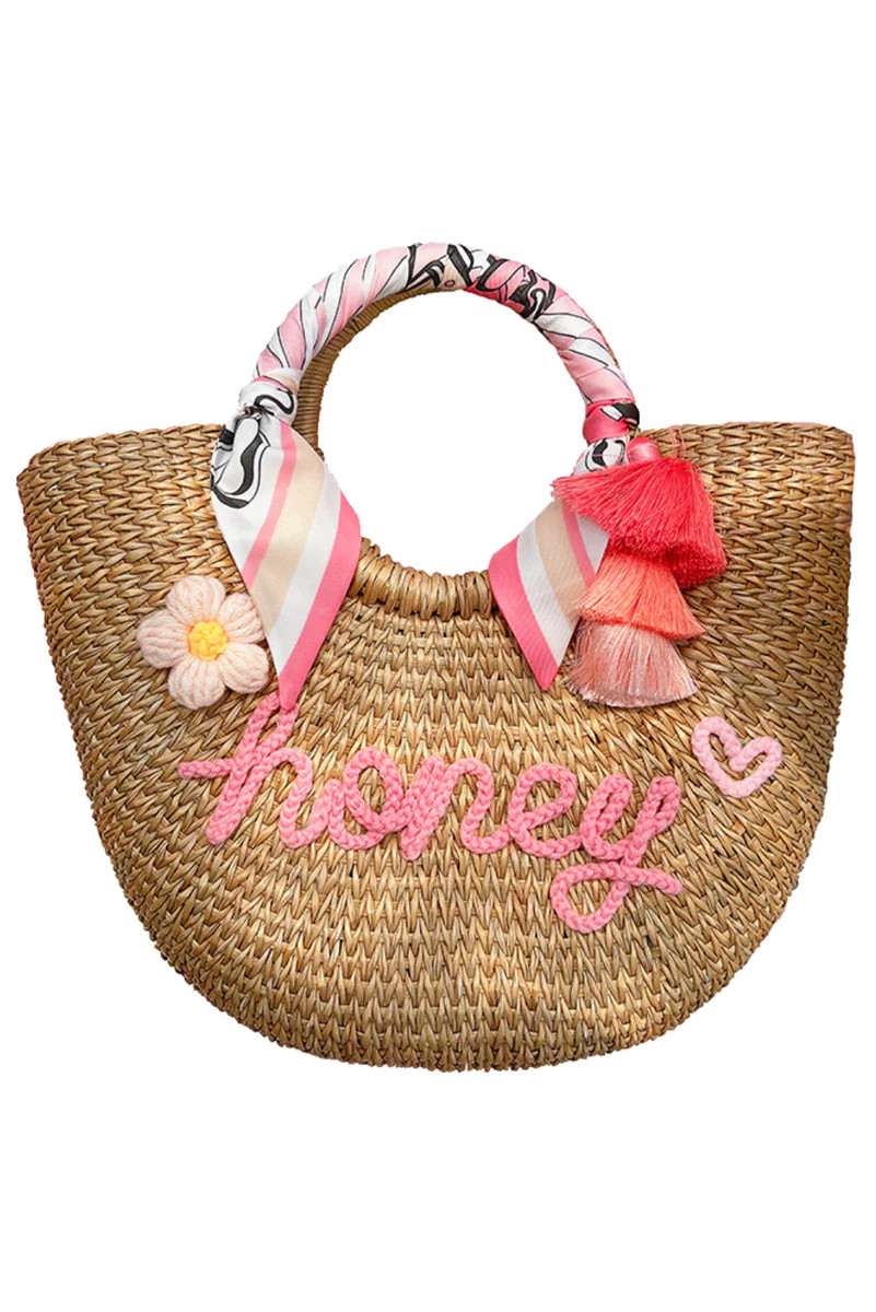 'Camille' Customizable Straw Mini Bag (2 Styles) | Goodnight Macaroon