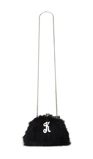 Kim Shui Ks Faux Fur Clutch in Black. | Revolve Clothing (Global)