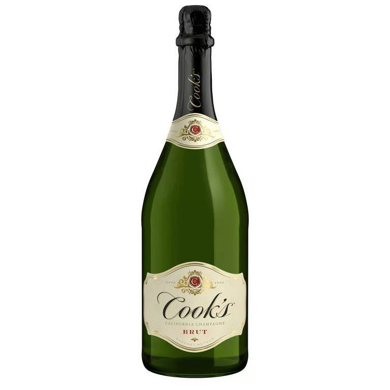 Cook's California Champagne Brut White Sparkling Wine, 1.5 L Bottle, 11.5% ABV | Walmart (US)