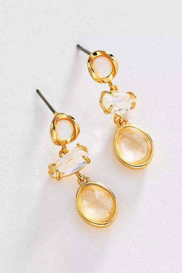 Multi-Stone Drop Earrings | Anthropologie (US)
