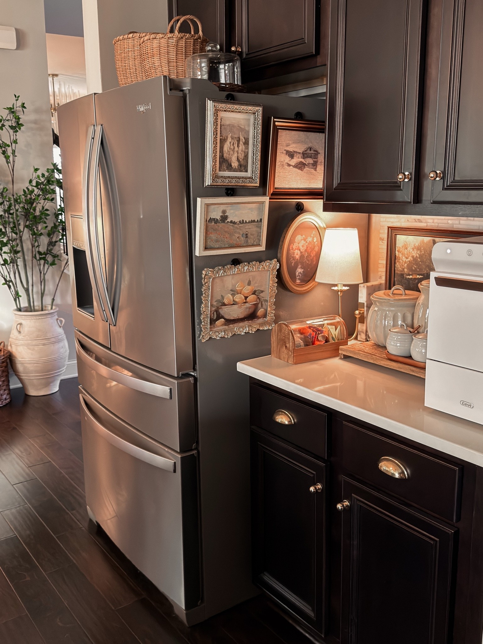 Favorite way to jazz up the side of an ugly fridge is with these magnet hook that you can hang any artwork and voila you have a beautiful-side of the fridge. Most of my products are sold out so linked similar pieces to achieve the look.

#LTKHome