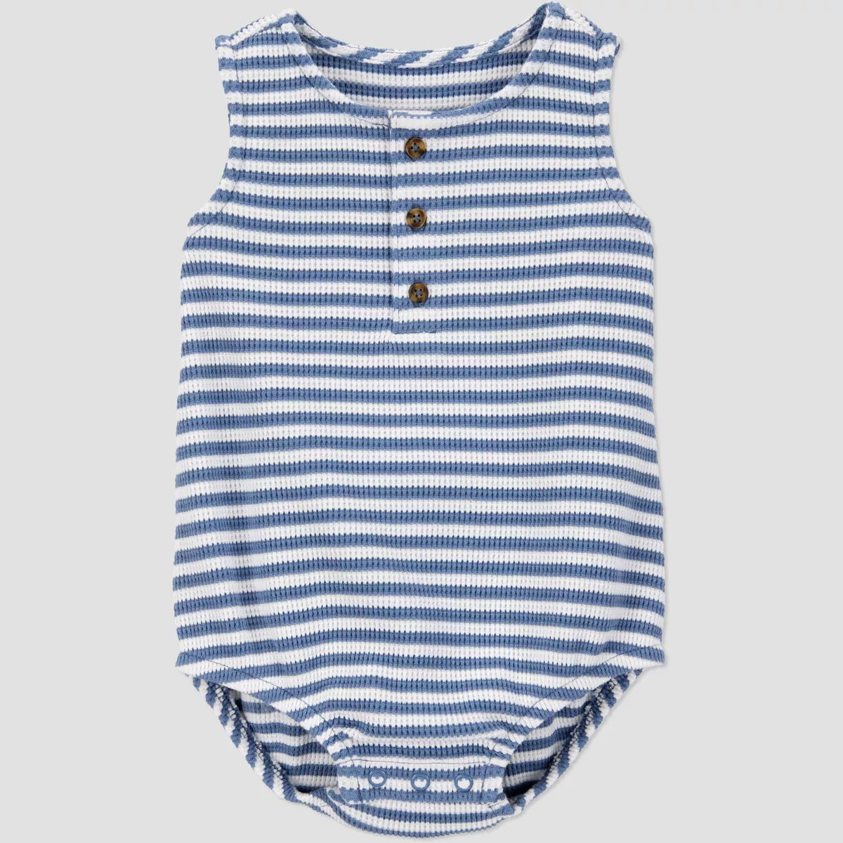 Carter's Just One You® Baby Boys' Striped Textured Romper - Blue/White | Target