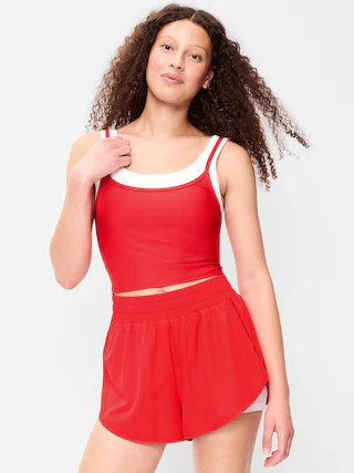 PowerSoft Layered Longline Bra | Old Navy (US)