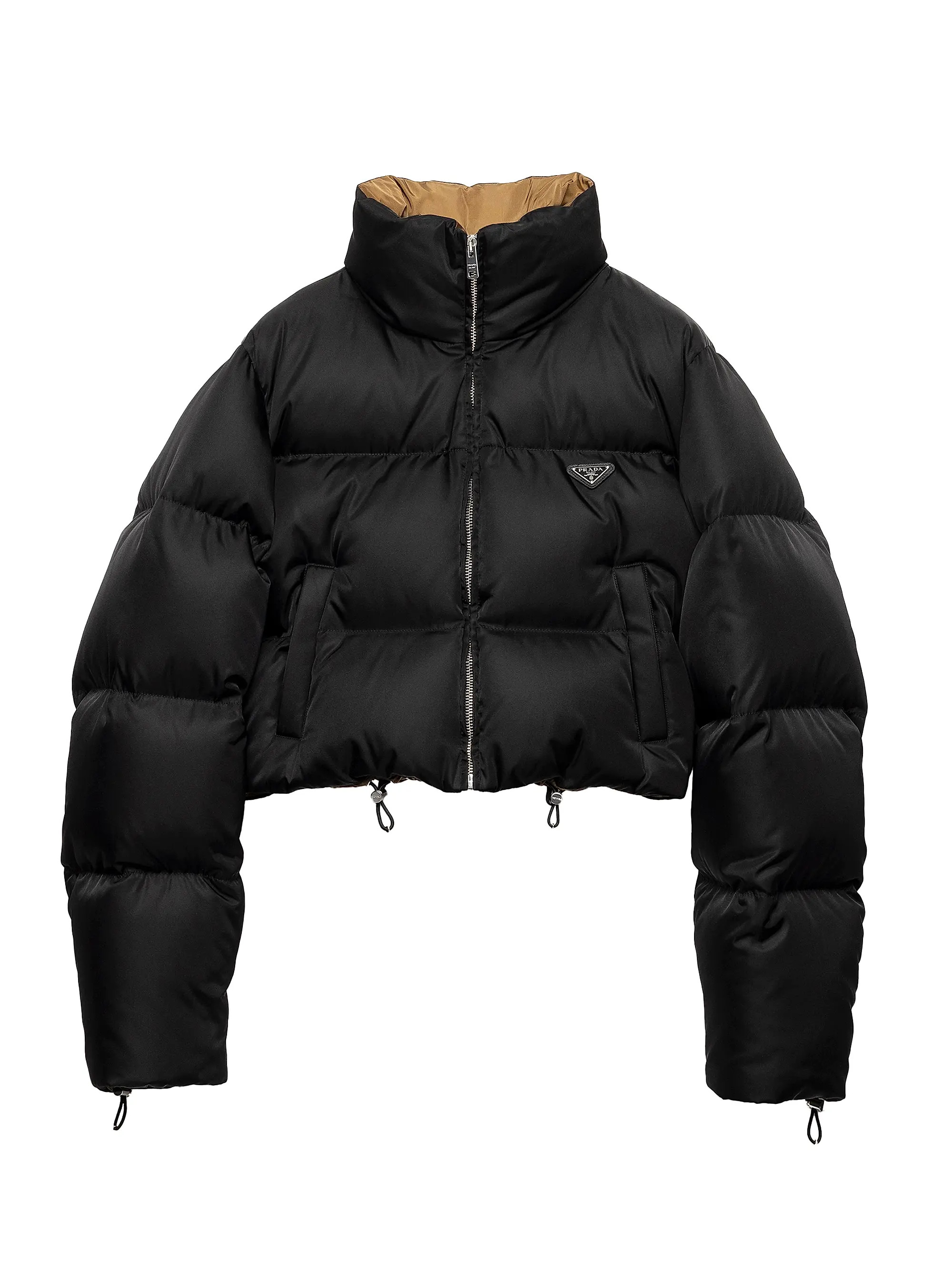 Cropped Re-Nylon Down Jacket | Saks Fifth Avenue