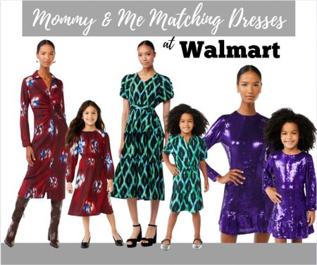 Check out the Mommy & Me Matching Holiday Dresses from Walmart!!! They have you covered with the cutest looks at awesome prices! #ad 

#LTKunder50 #LTKHoliday #LTKSeasonal