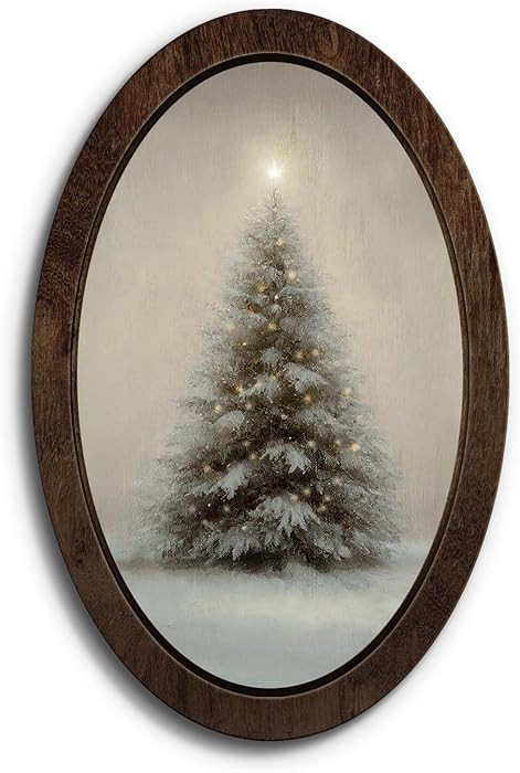 Rustic Christmas Tree Snowy | Amazon (US)