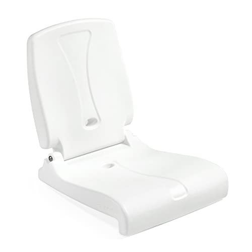 Step2 Folding Flip Seat, Lightweight Portable Outdoor Chair for Poolside, Camping, Beach, Boats, Tailgates, Durable Ground Chair with Back Support for Adults, White | Amazon (US)