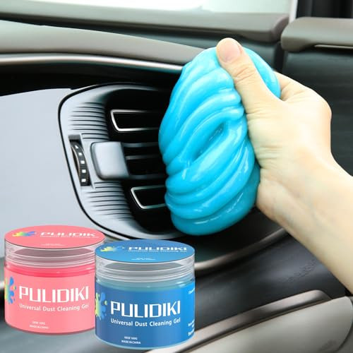 PULIDIKI Car Cleaning Gel for Car Detailing Kits Car Putty Auto Detailing Tools Car Interior Cleaner Car Cleaning Slime Car Accessories Keyboard Cleaner Blue Pink (2Pack) | Amazon (US)