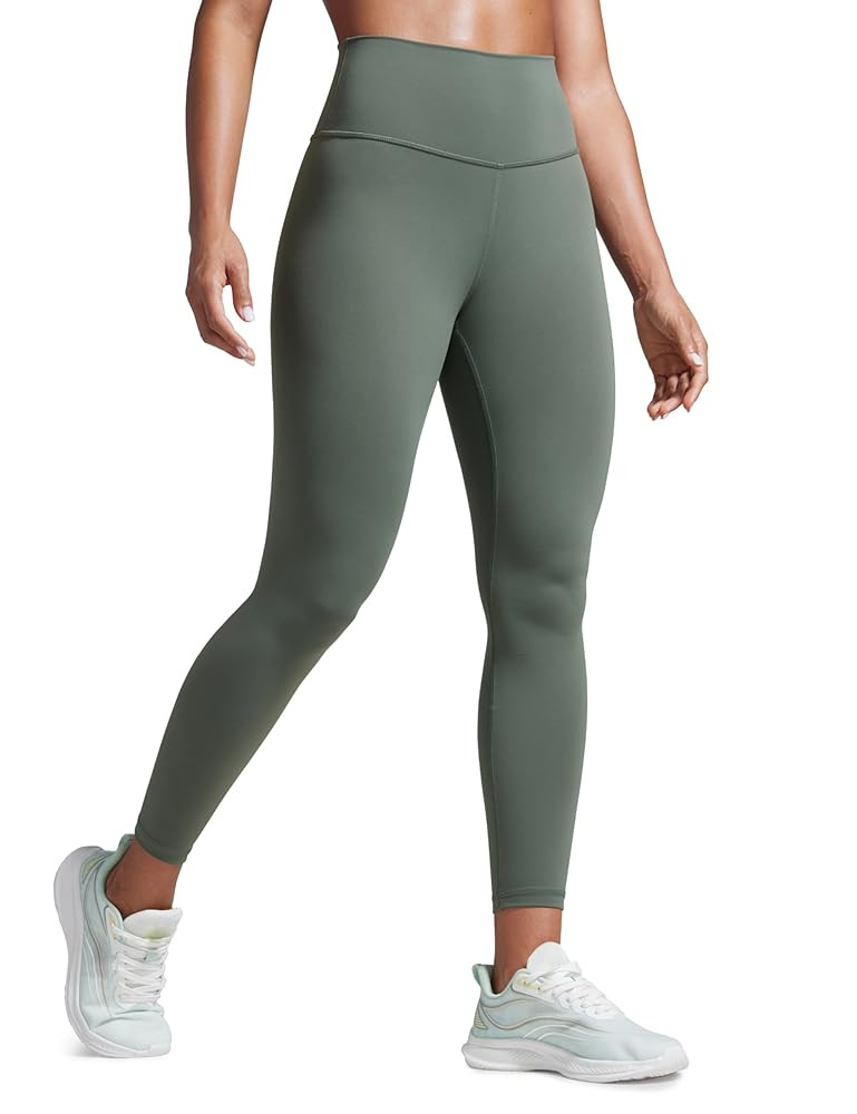 CRZ YOGA Women Butterbreeze Workout Leggings 25 Inches - High Waisted Tummy Control Athletic Gym ... | Amazon (US)
