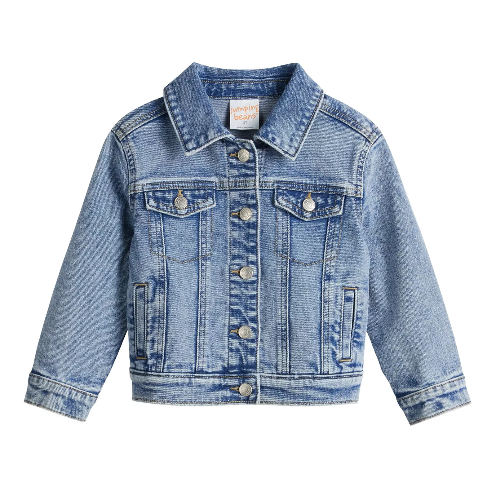 Toddler Girl Jumping Beans® Denim Jacket, Toddler Girl's, Size: 3T, Light Blue | Kohl's