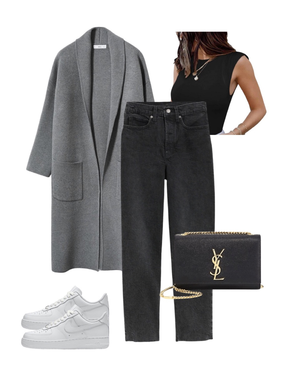 Fall Inspo outfit mango coatigan 