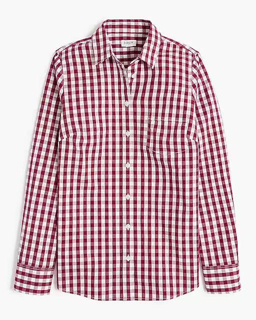 Petite lightweight cotton-blend shirt in signature fit | J.Crew Factory